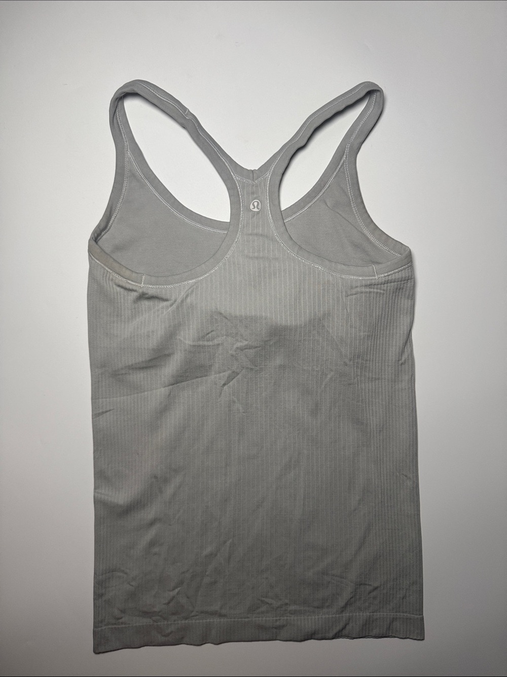 lululemon athletica ebb to street tank Light Gray Ribbed Racerback